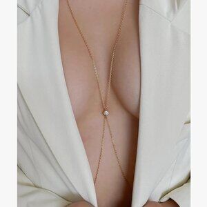 Summer 2025 Layered Rhinestone Body Chain Jewelry